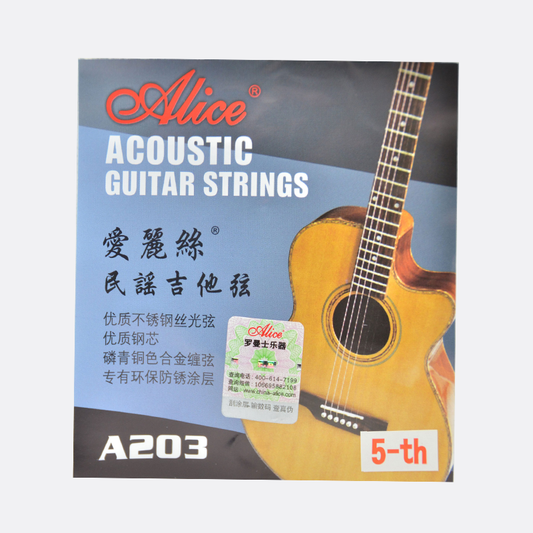 Alice Acoustic Guitar String A203- 5TH STRING