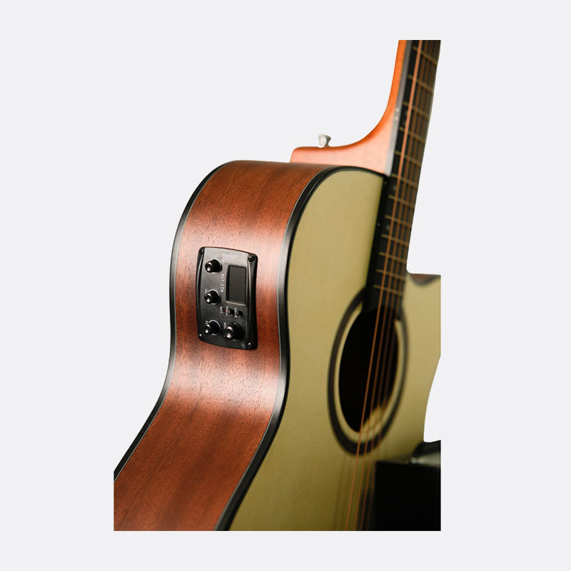 Deviser LS-560-40 Semi Acoustic Guitar with Tuner (Natural)