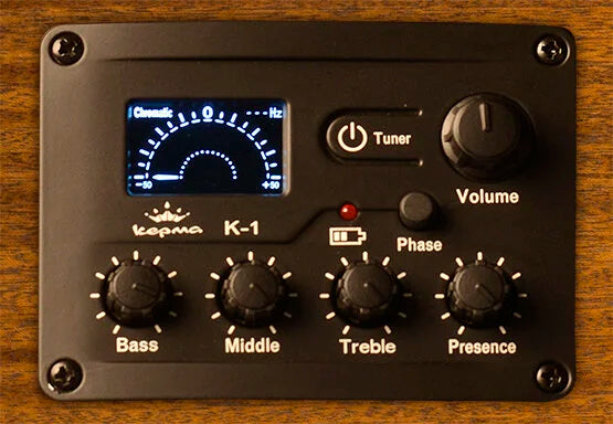 Kepma Semi Acoustic Guitar EACE NM (Matt Natural)