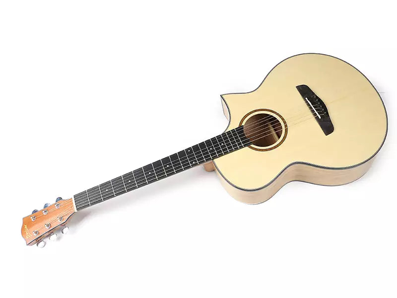 Deviser L-610 Semi-Acoustic Guitar with Tuner (Natural)