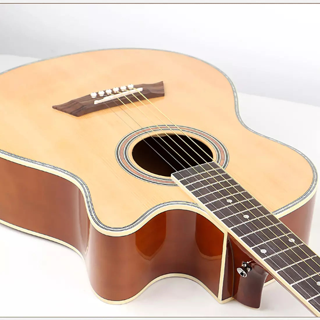 Deviser L-706 Semi-Acoustic Guitar with Tuner