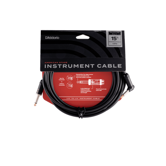 DADDARIO AMERICAN STAGE INSTRUMENT CABLE - PW- AMSGRA- 15