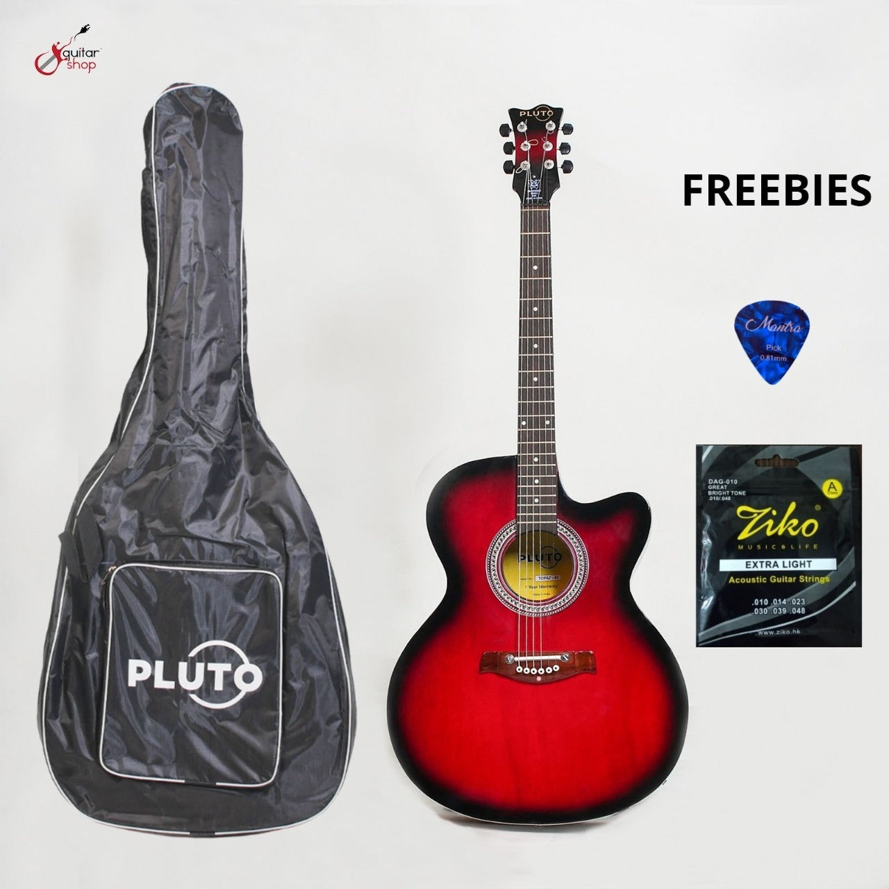 Pluto 150 Red New Model (Combo)