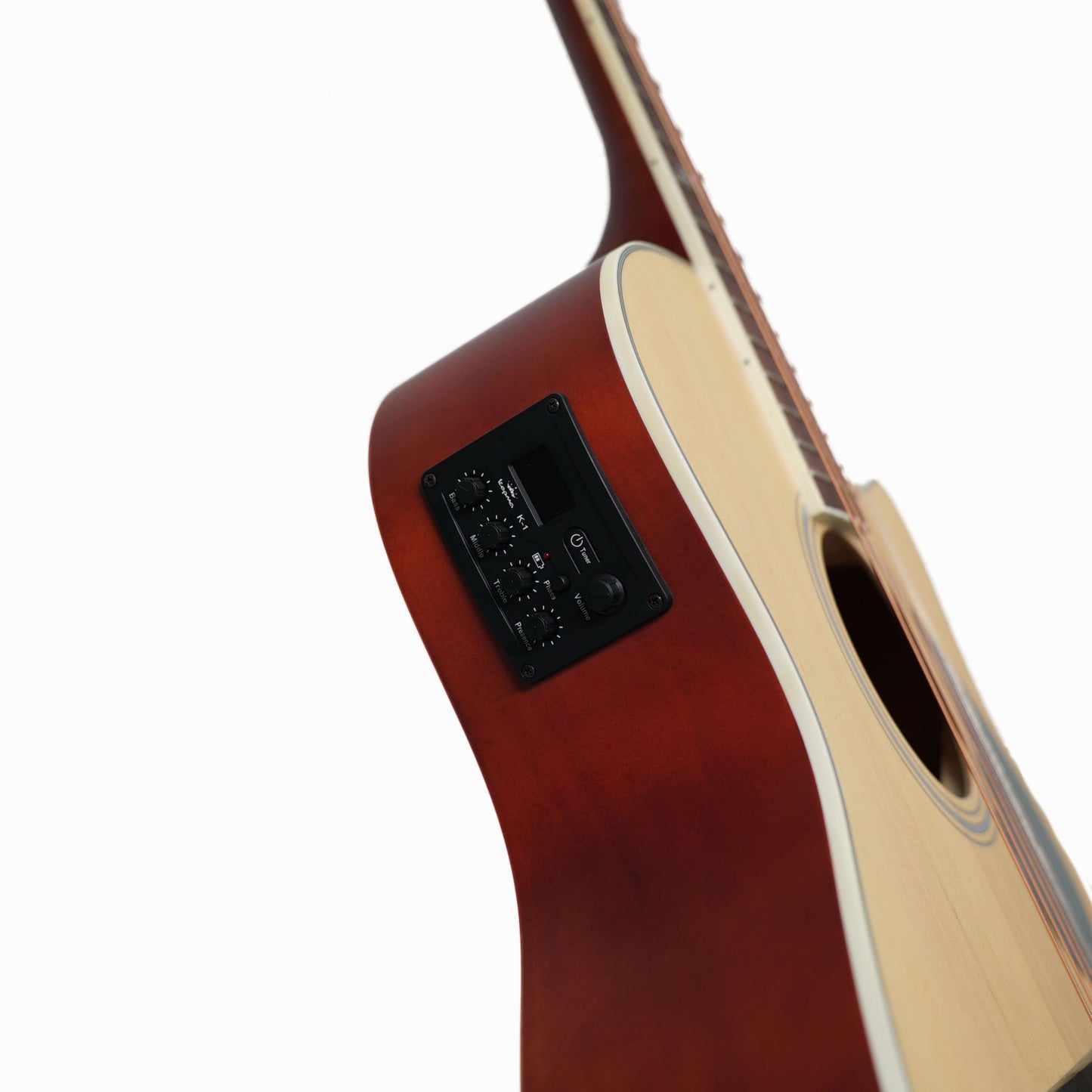 Kepma A1CE Semi Acoustic Guitar Natural