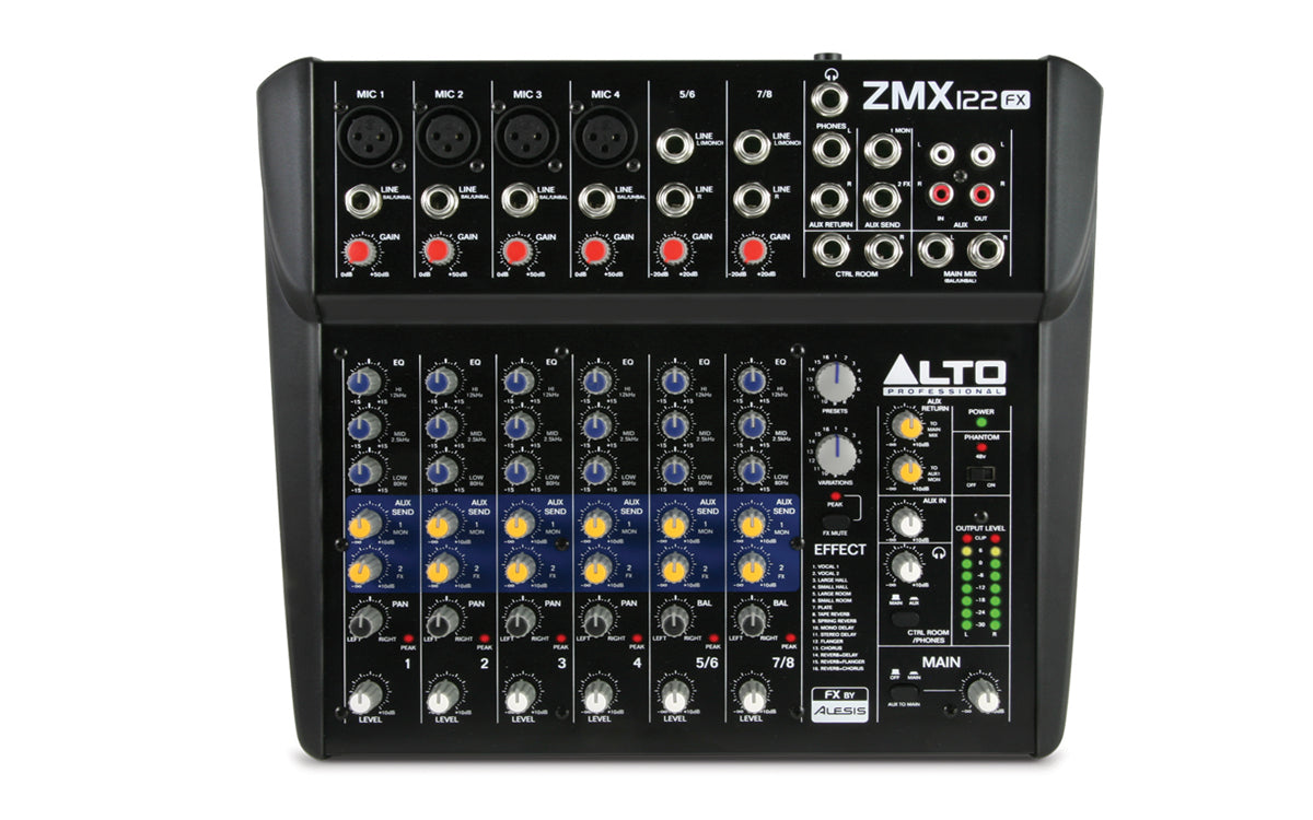 Alto Professional ZMX 122FX 8-CHANNEL COMPACT MIXER