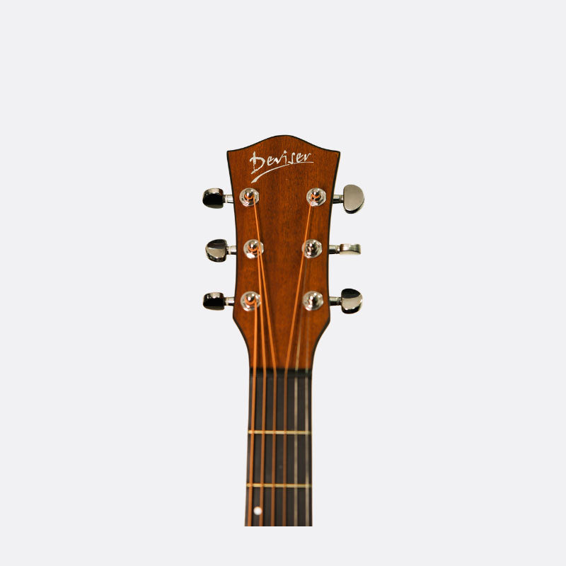 Deviser LS-550-40 Semi Acoustic Guitar with Tuner (Wooden brown)