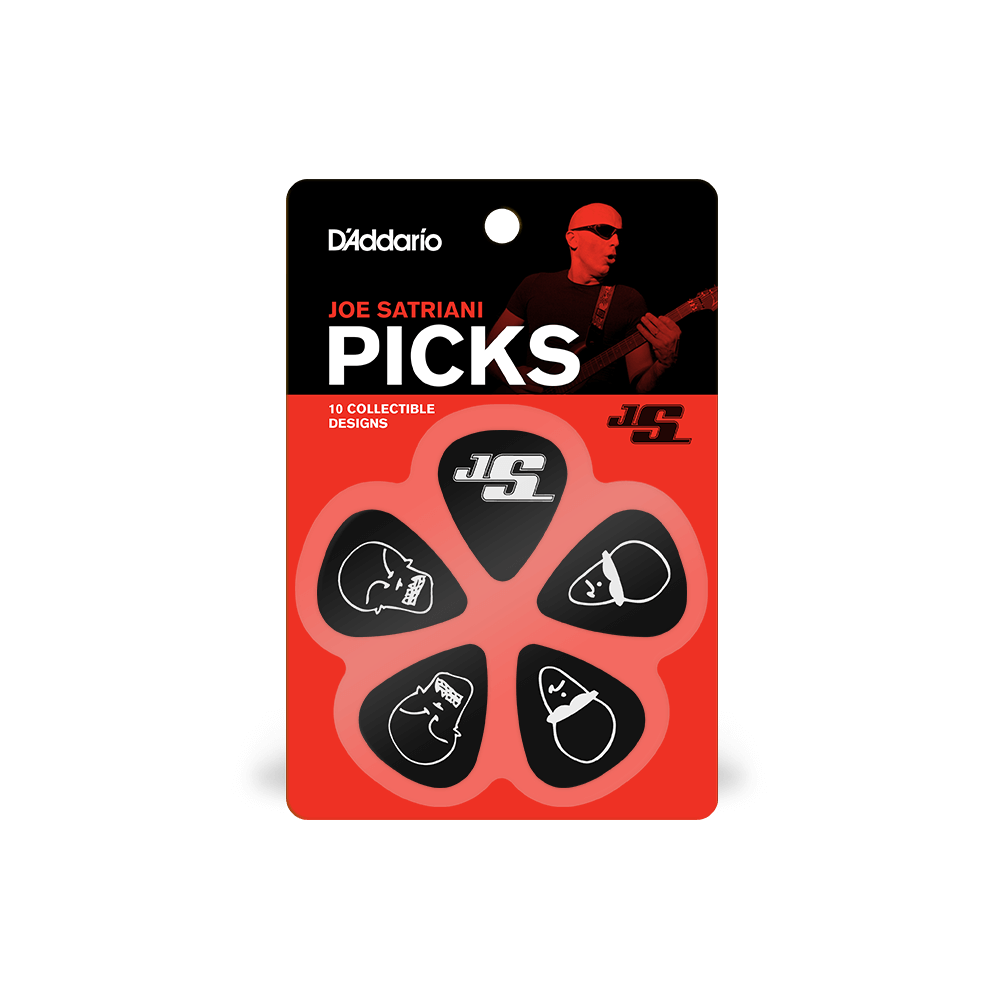 DADDARIO JOE SATRIANI SIGNATURE PICKS 0.50MM BLACK - 1CBK2- 10JS