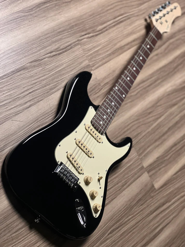 SQOE SEST 200 ELECTRIC GUITAR (BLACK)