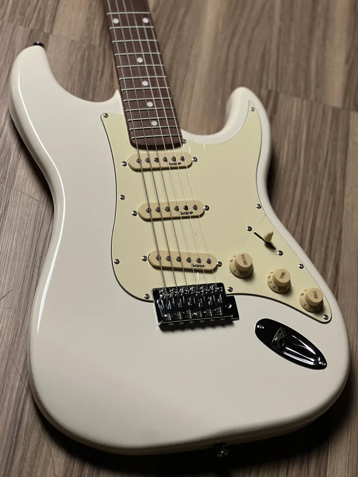 SQOE SEST 200 ELECTRIC GUITAR (WHITE)