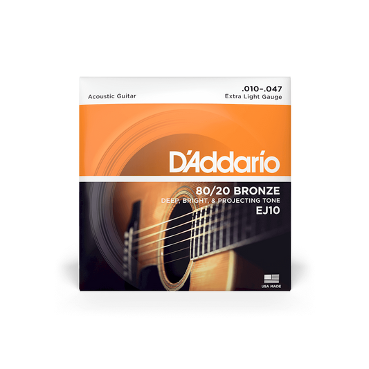 Daddario Acoustic 80/20 Bronze EJ10