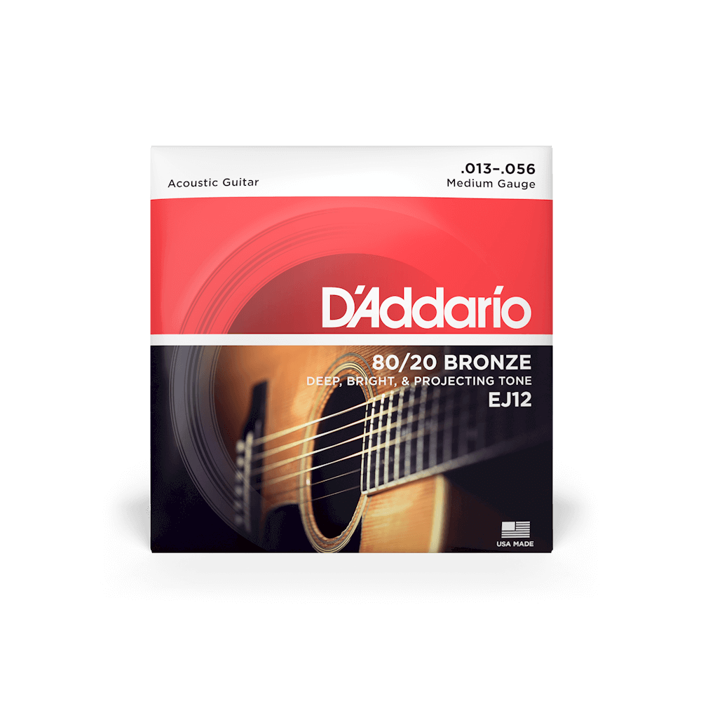 Daddario Acoustic 80/20 Bronze EJ12