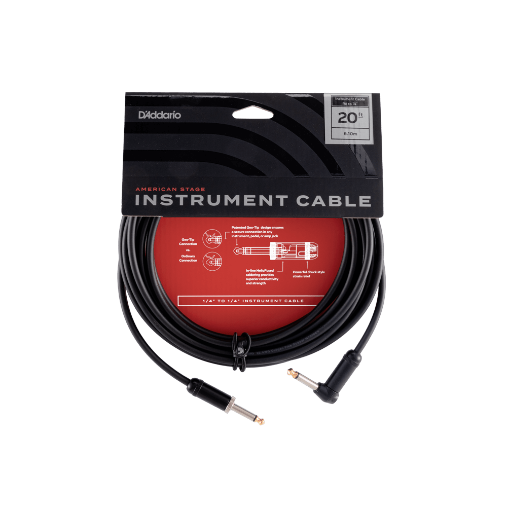 DADDARIO AMERICAN STAGE INSTRUMENT CABLE - PW- AMSGRA- 20