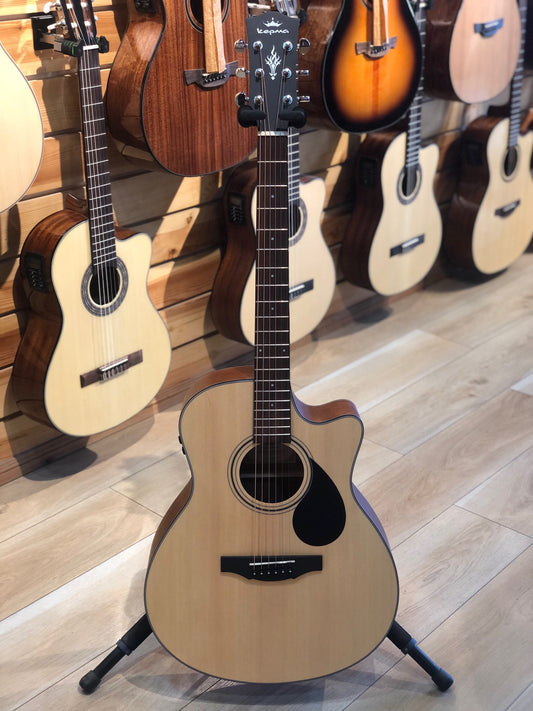 Kepma Semi Acoustic Guitar EACE NM (Matt Natural)