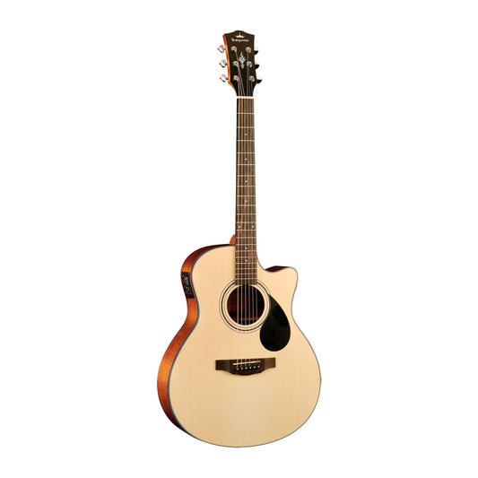 Kepma A1CE Semi Acoustic Guitar Natural