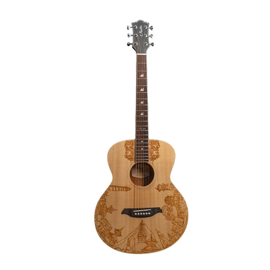 Mantra Semi Acoustic Travelling Guitar - Heritage