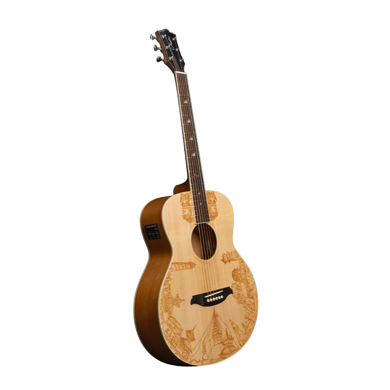 Mantra Semi Acoustic Travelling Guitar - Heritage