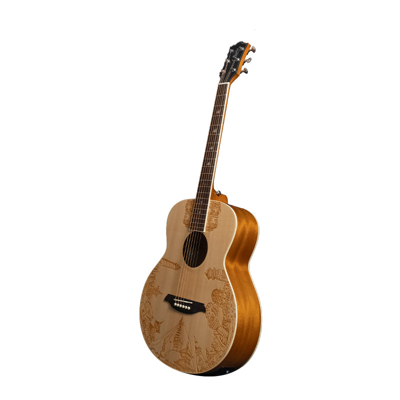 Mantra Semi Acoustic Travelling Guitar - Heritage