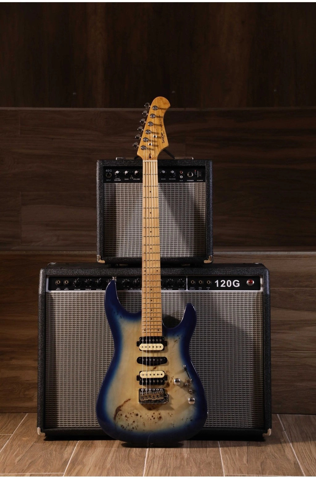 SQOE SEIB 550 ELECTRIC GUITAR (BLUE)