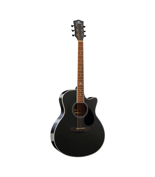 Kepma A1CE Semi Acoustic Guitar Matte Black