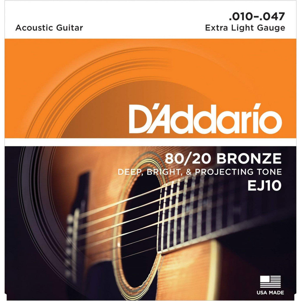 Daddario Acoustic 80/20 Bronze EJ10