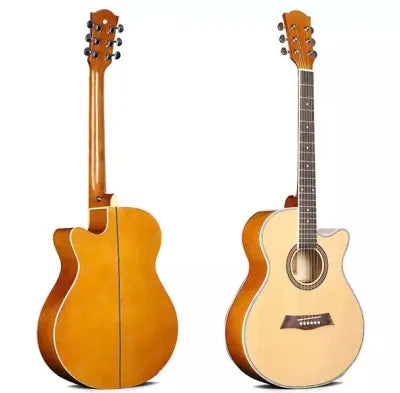 CATE 714 J SEMI-ACOUSTIC GUITAR WITH TUNER (NATURAL)