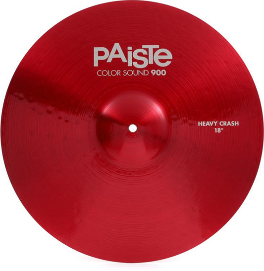 PAISTE COLOR SOUND 900-18"HEAVY CRASH RED