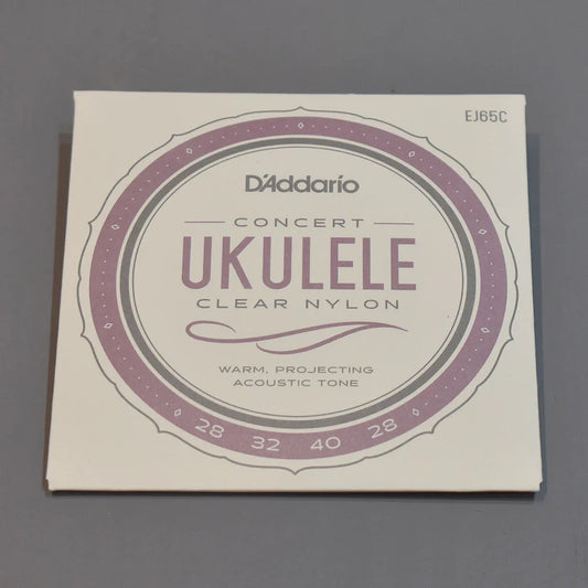 Daddario Concert Ukulele String Clear Nylon EJ65C