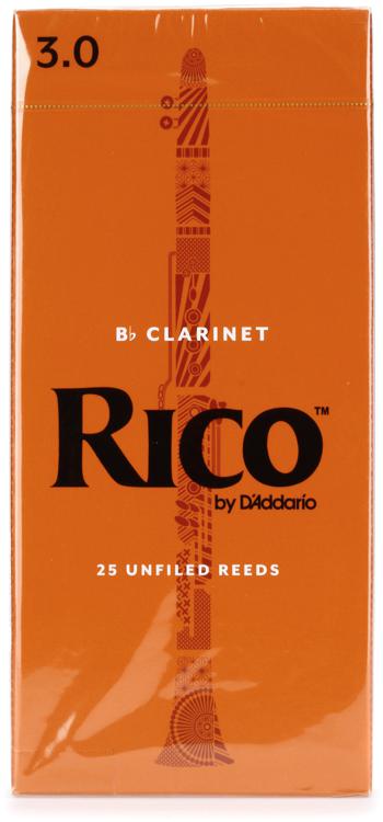 Daddario Clarinet 25 UNFIELD REEDS - RICO 3.0