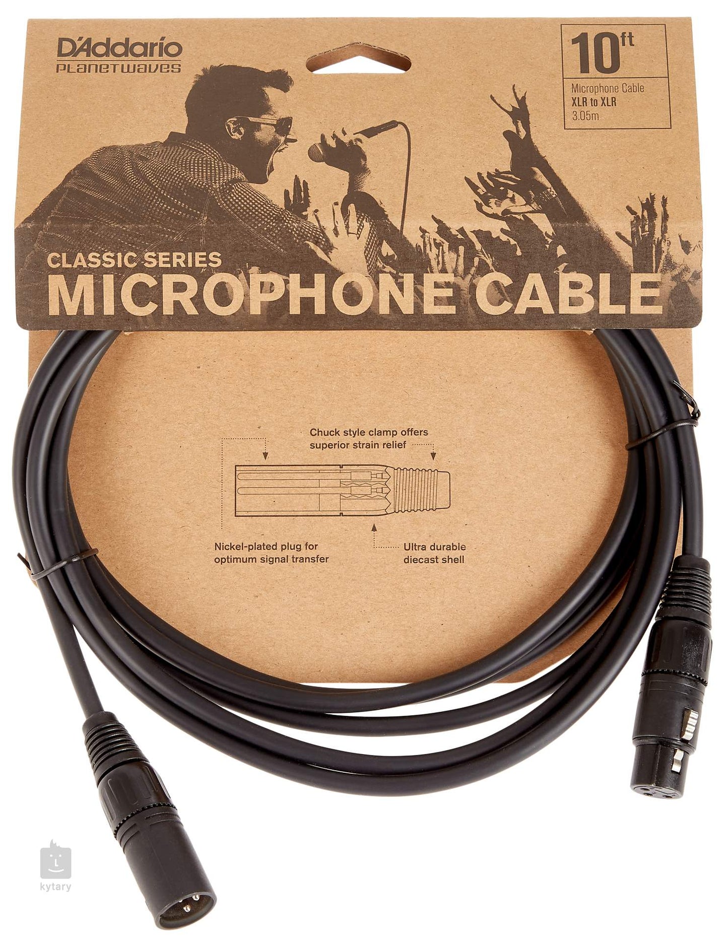 daddario Mic cable - XLR TO XLR PW-CMIC-10